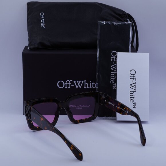 Off-White OERI14D MYSTIC 6030 Square Sunglasses – Havana/Pink - Picture 6 of 10